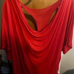 Express Red Short sleeve top